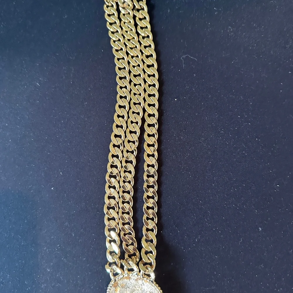 Vintage Metal Belt Gold Tone Disco 1980s Runway Rare